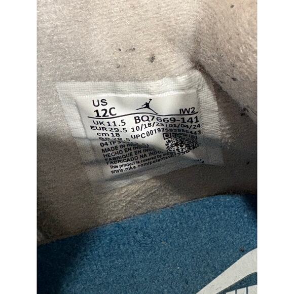 Nike Air Jordon 4 Retro Pre School Size Kids 12C Sneakers - Picture 8 of 8